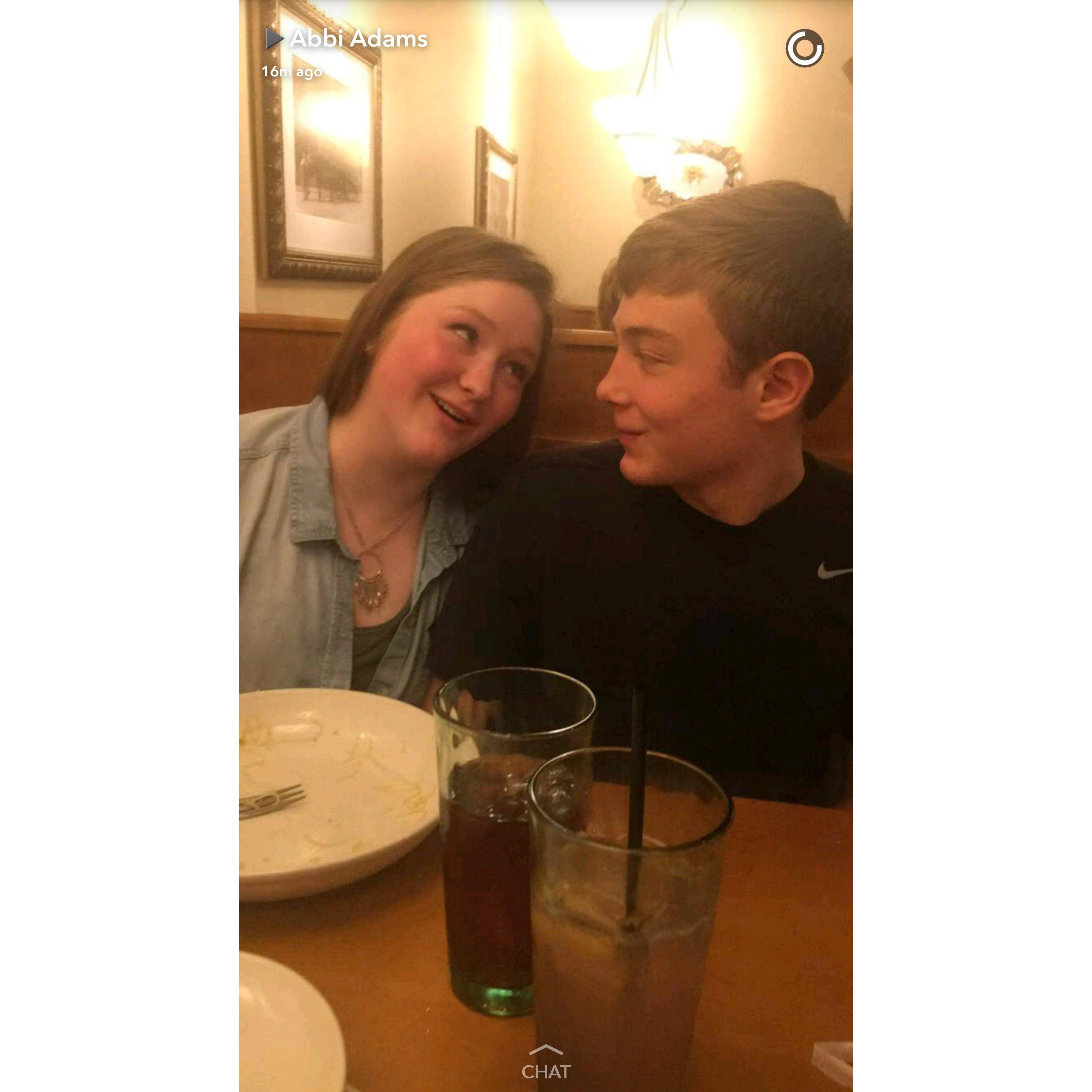 Double date at Olive Garden!