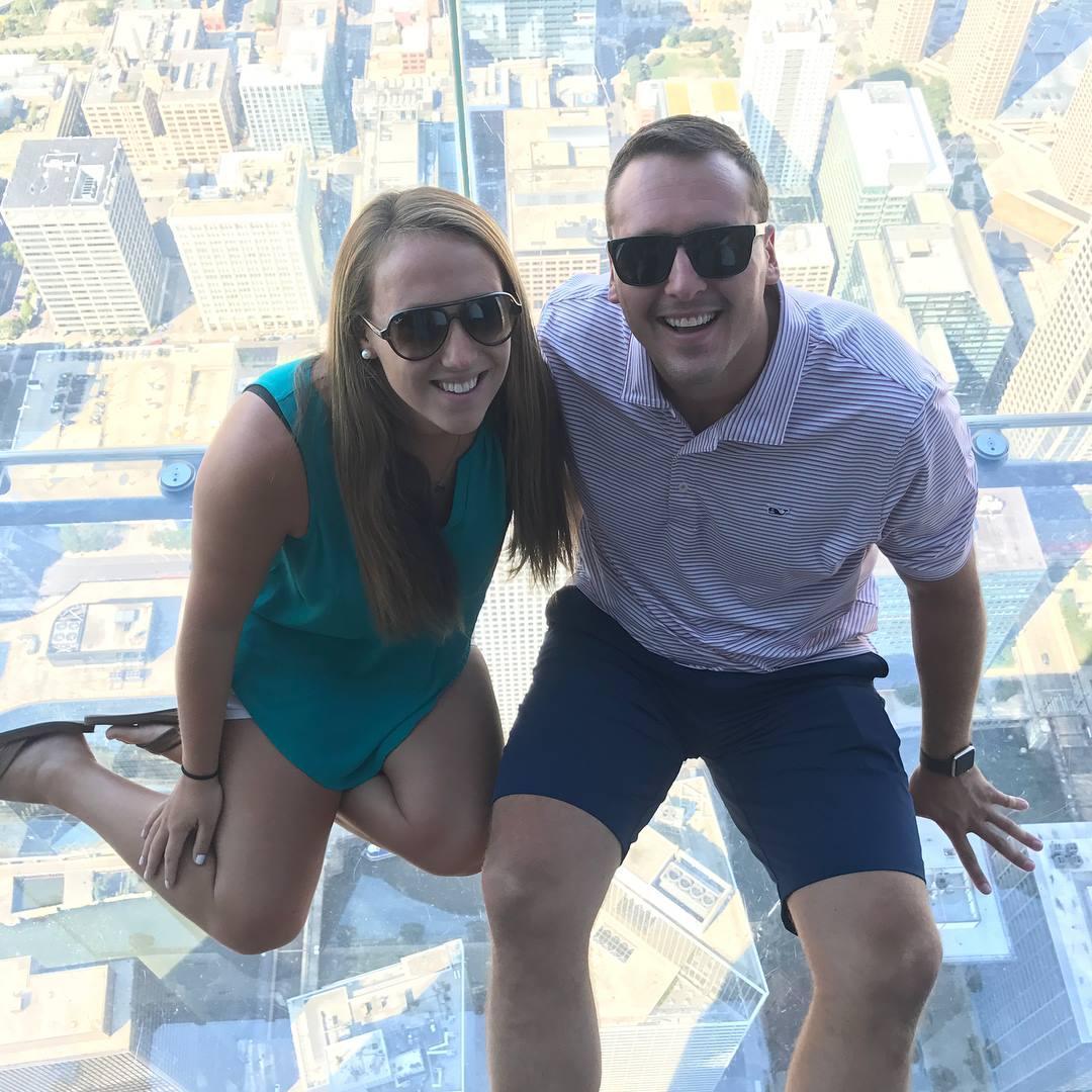 At the Sears Tower in Chicago, our favorite town to visit! September 2017