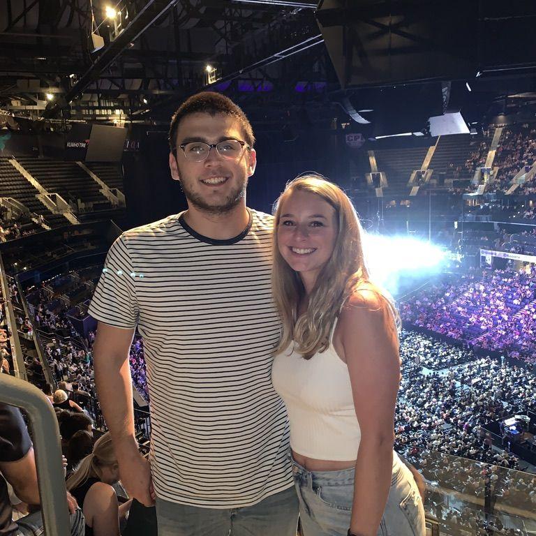Our first concert, John Mayer. We've seen him 3 times since this photo!