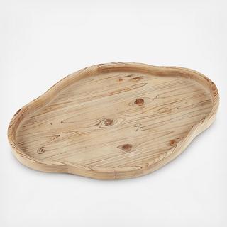 Quaterfoil Wood Tray, Set of 2