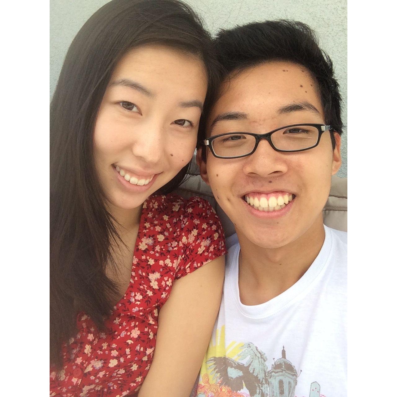 3 months into dating--our last day together before Edward left for college at WashU.