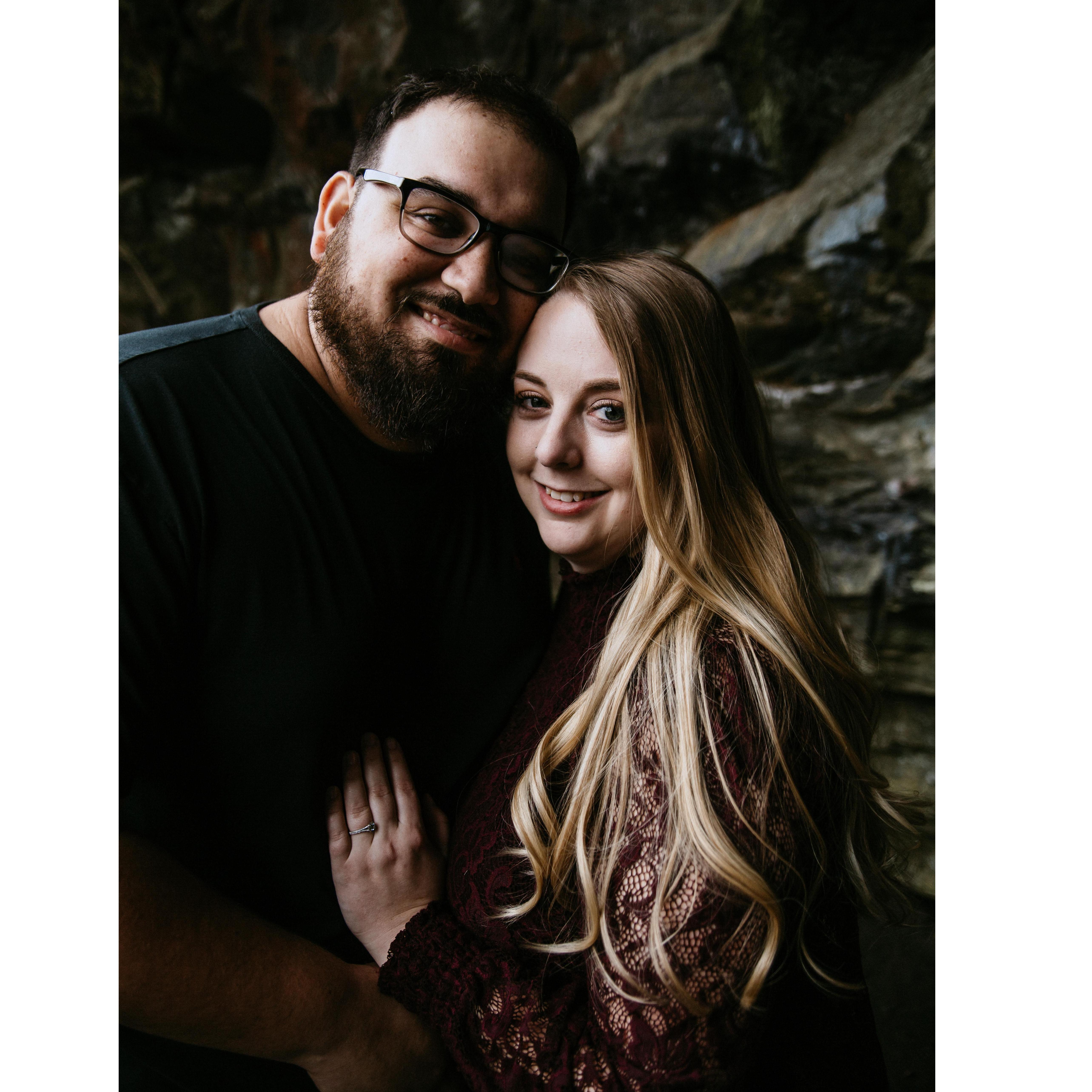 Engagement photo taken at Glen Onoko State Park
-Kristy Hoadley Photography