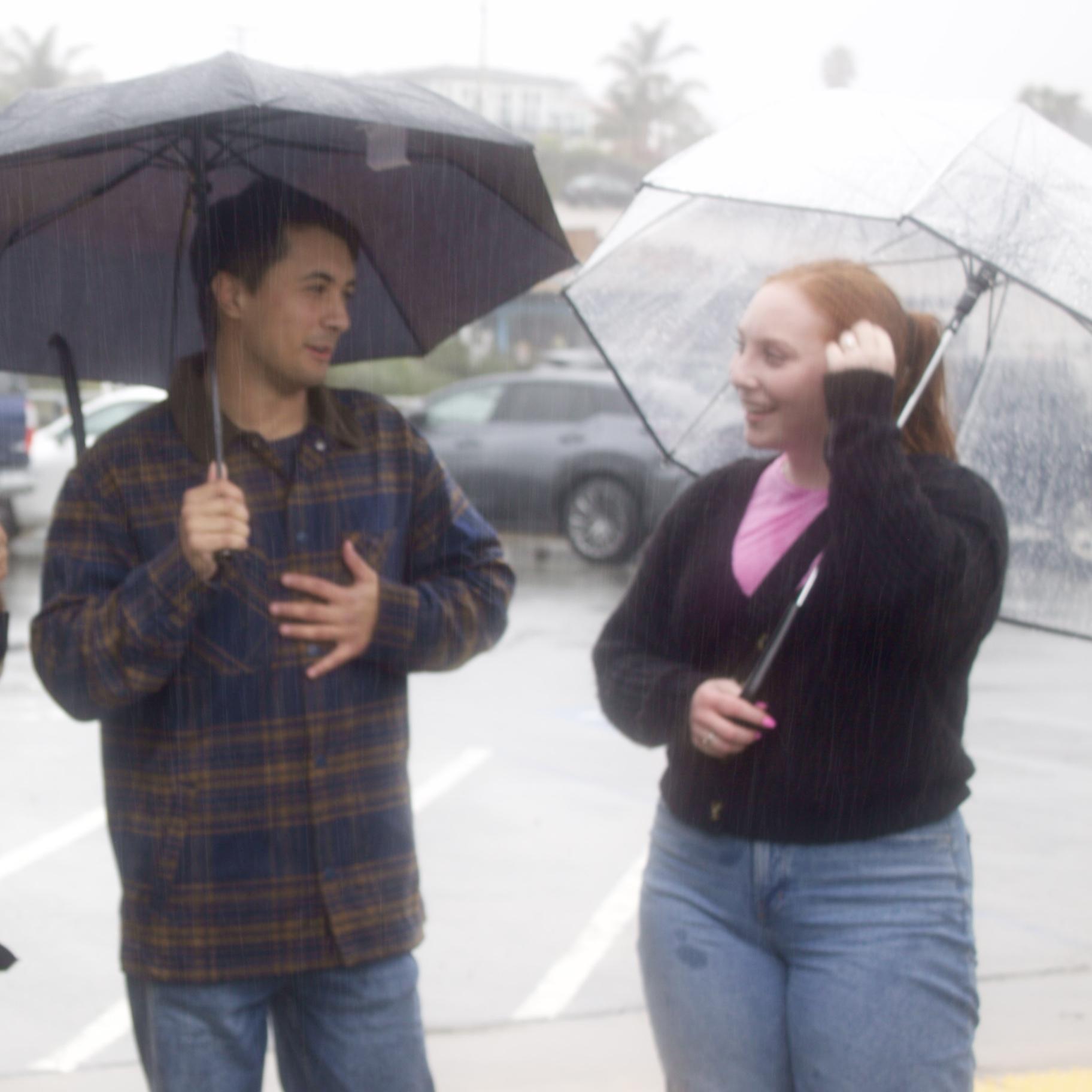 The rain made this day feel even more magical than it already was!