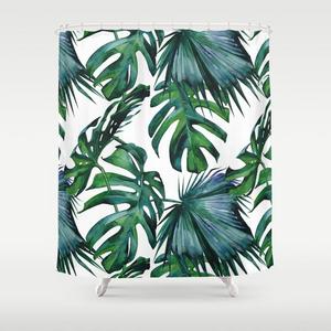 Tropical Palm Leaves Classic Shower Curtain