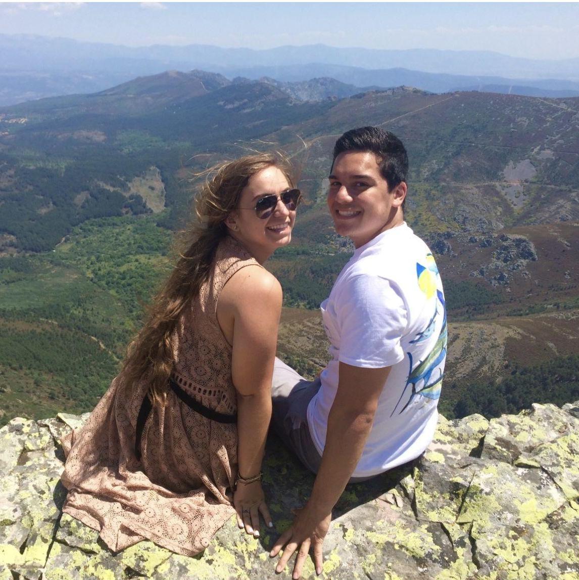 This picture is from our school trip to Spain in 2015, and also the trip where we officially became boyfriend & girlfriend! We never would have thought we would be getting married here 10 years later!