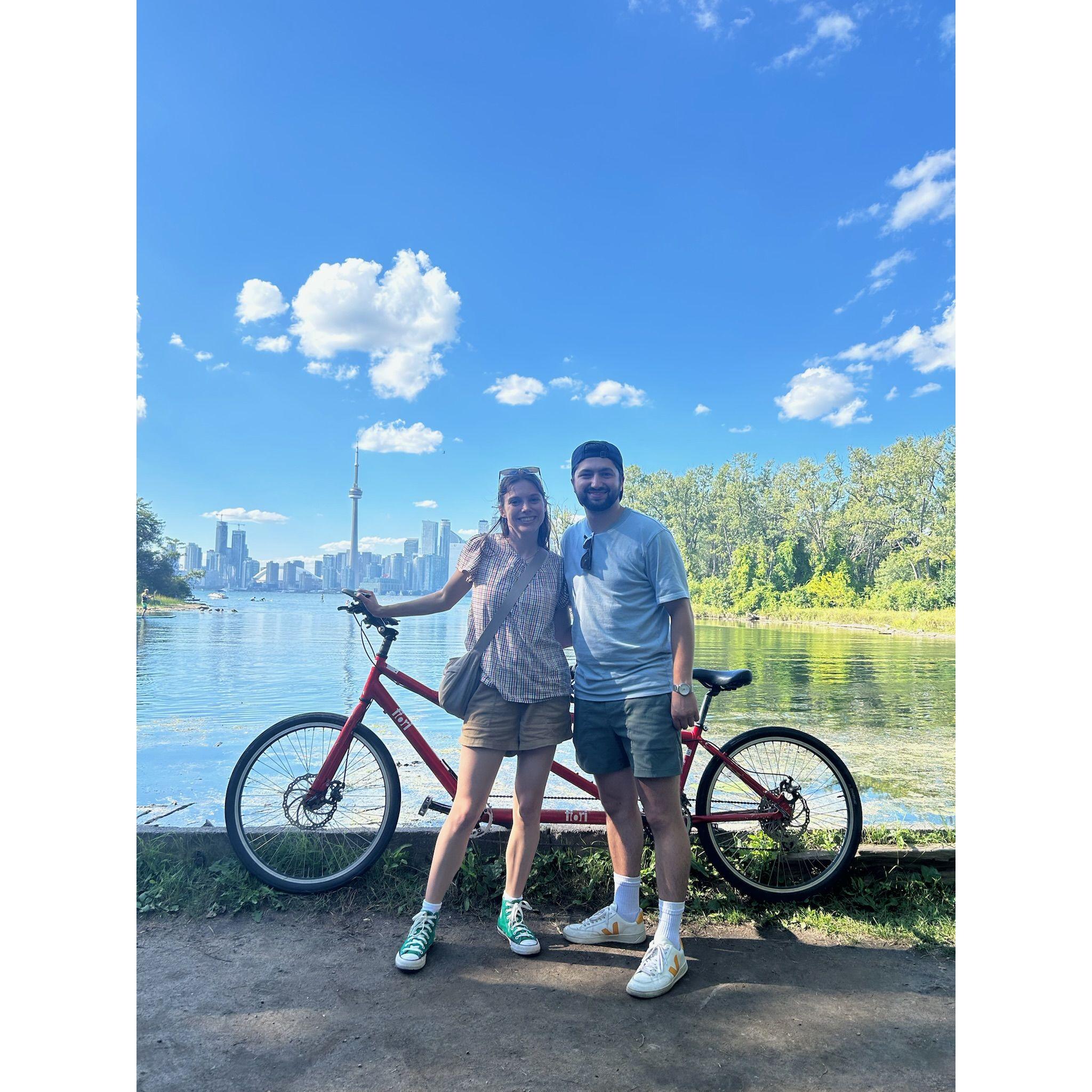 Apparently lots of couples break up from trying to ride a tandem bike. We kinda nailed it