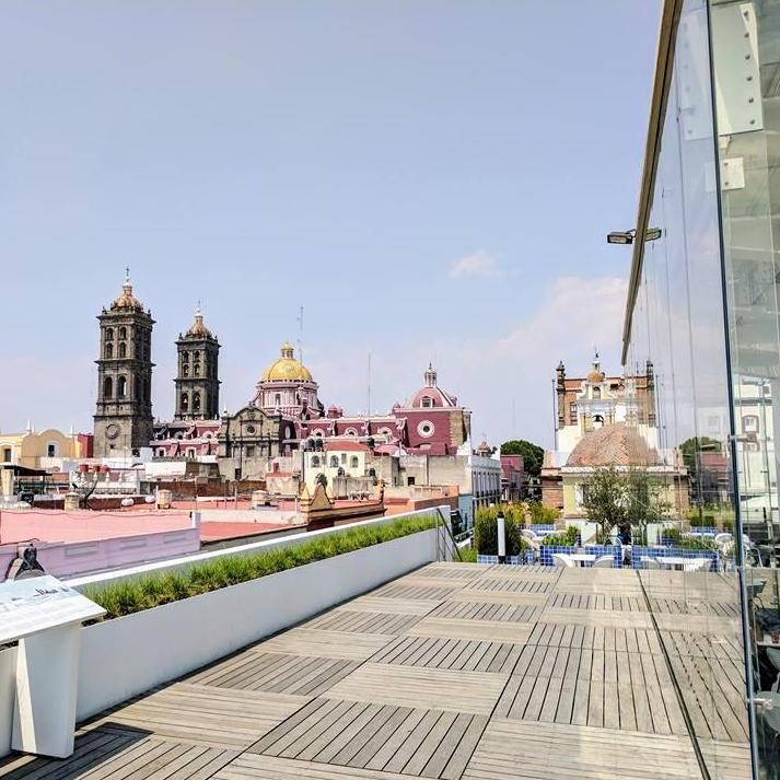 Museo Amparo facing la Catedral de Puebla