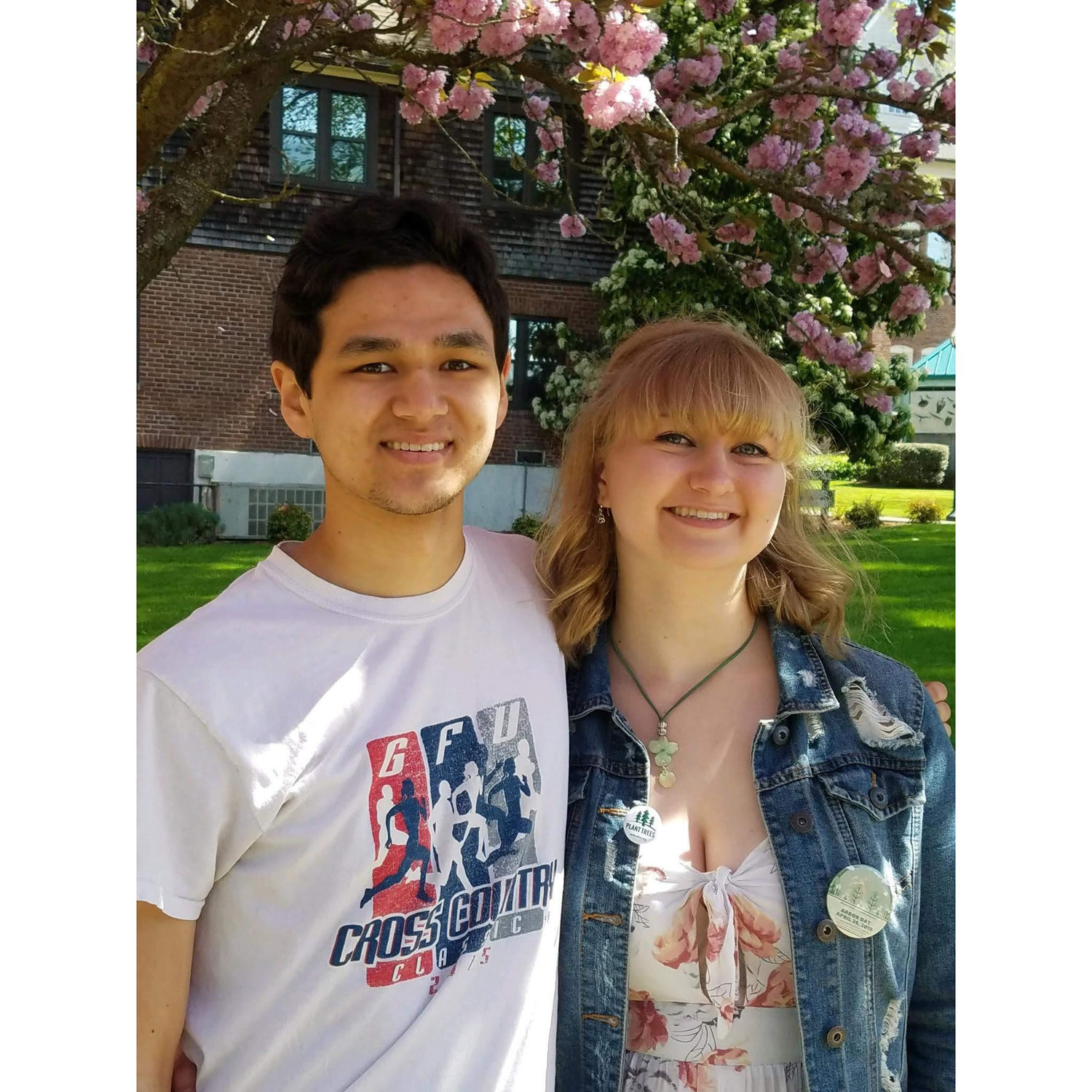 Under Liv's Arbor Day tree - 2019