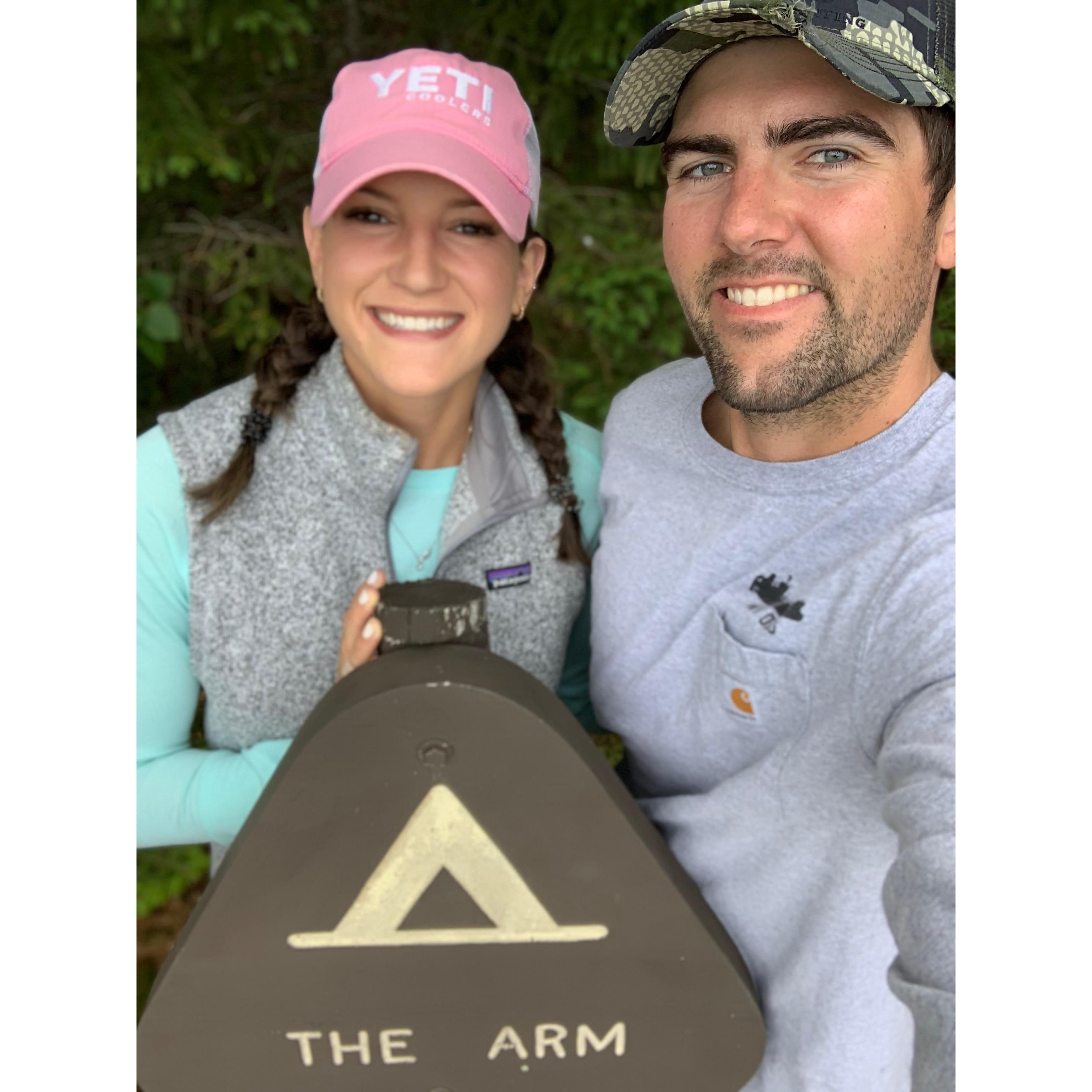 We got engaged on Chamberlain lake at this campsite, The Arm!