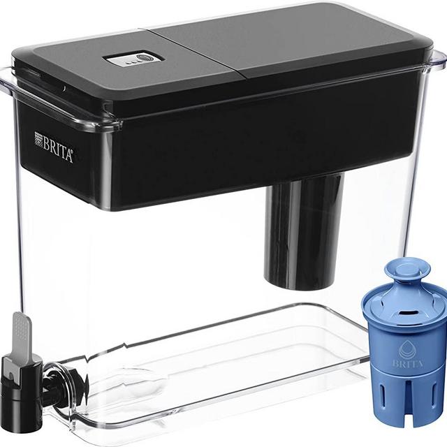 Brita UltraMax Filtered Water Dispenser, Small, Jet Black
