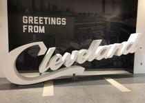 Cleveland Script Sign-Airport