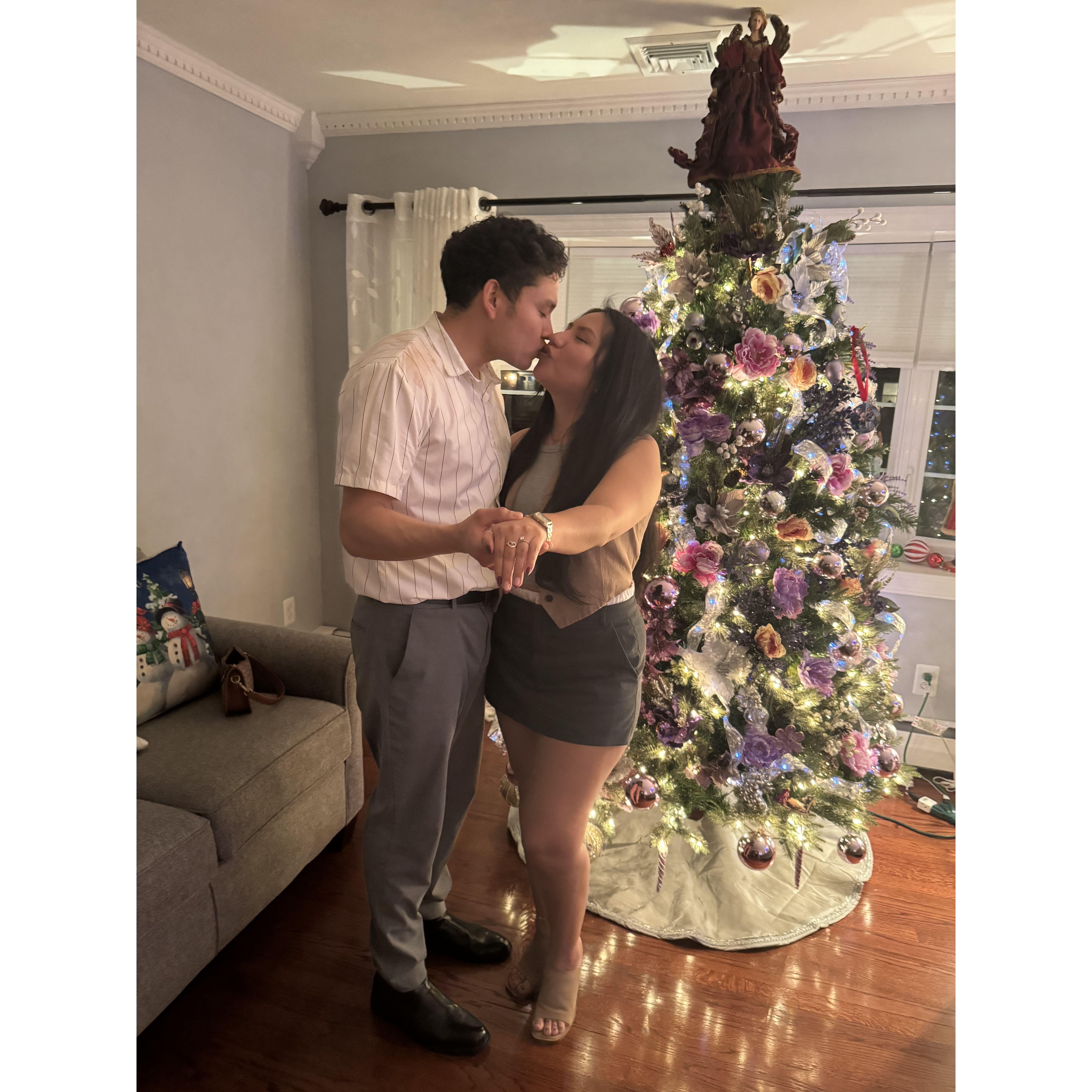 When we got engaged!