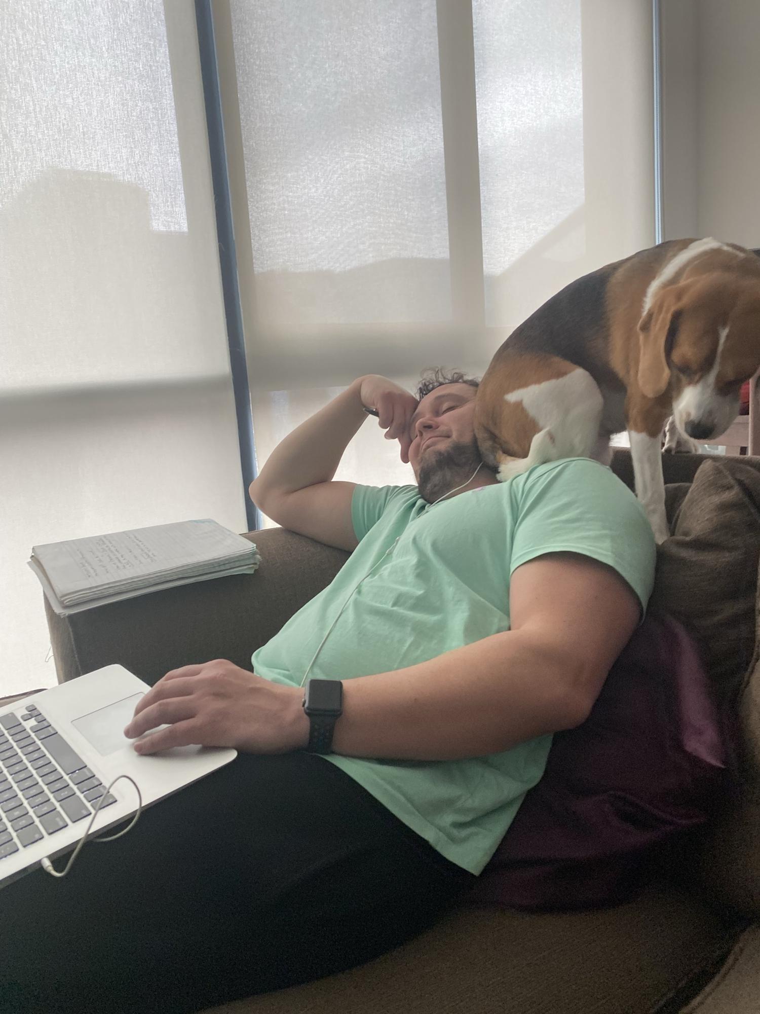 Lucy helping Luke study for the bar