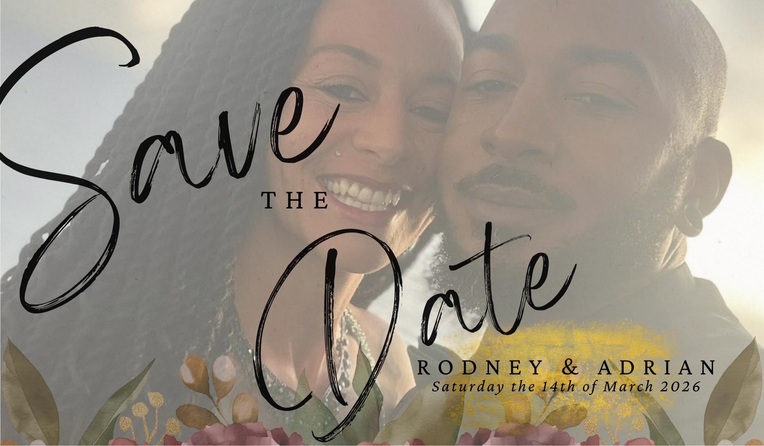 The Wedding Website of Adrian Lennox and Rodney Goode