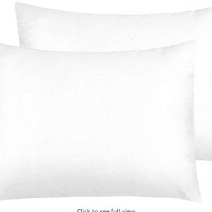 Zippered Satin Pillow Cases for Hair and Skin, Luxury Standard Hidden Zipper Pillowcases Set of 2, 20x26 Inches, Pure White