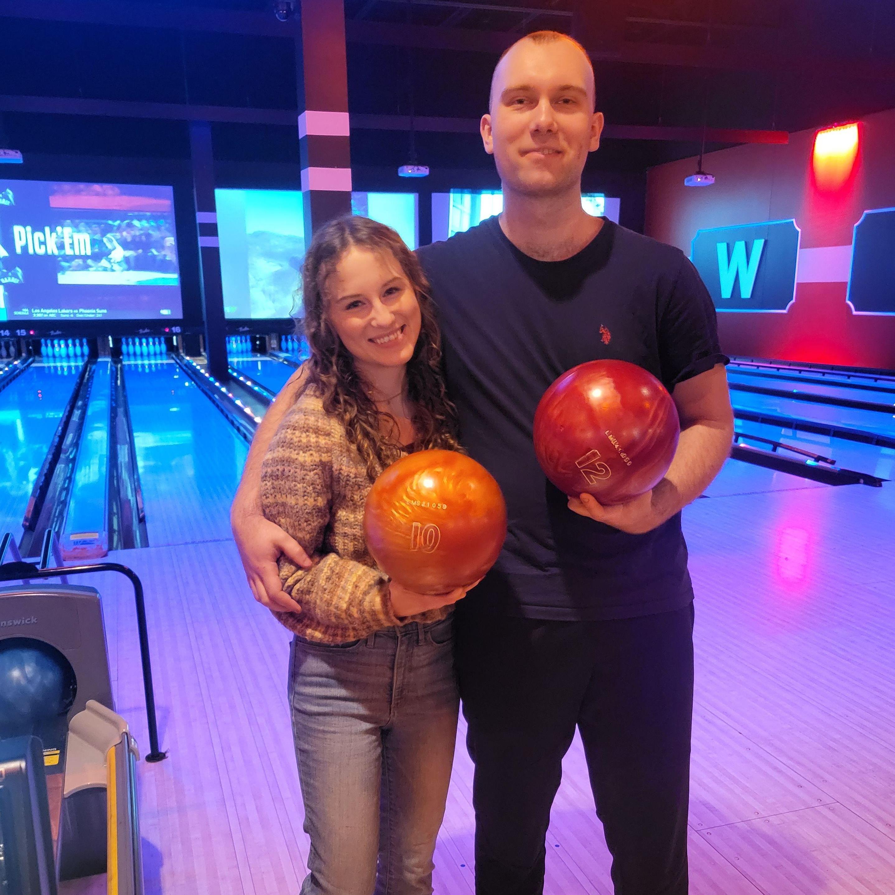 Went bowling with the family!