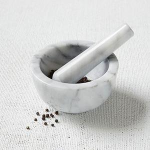 Marble Mortar + Pestle