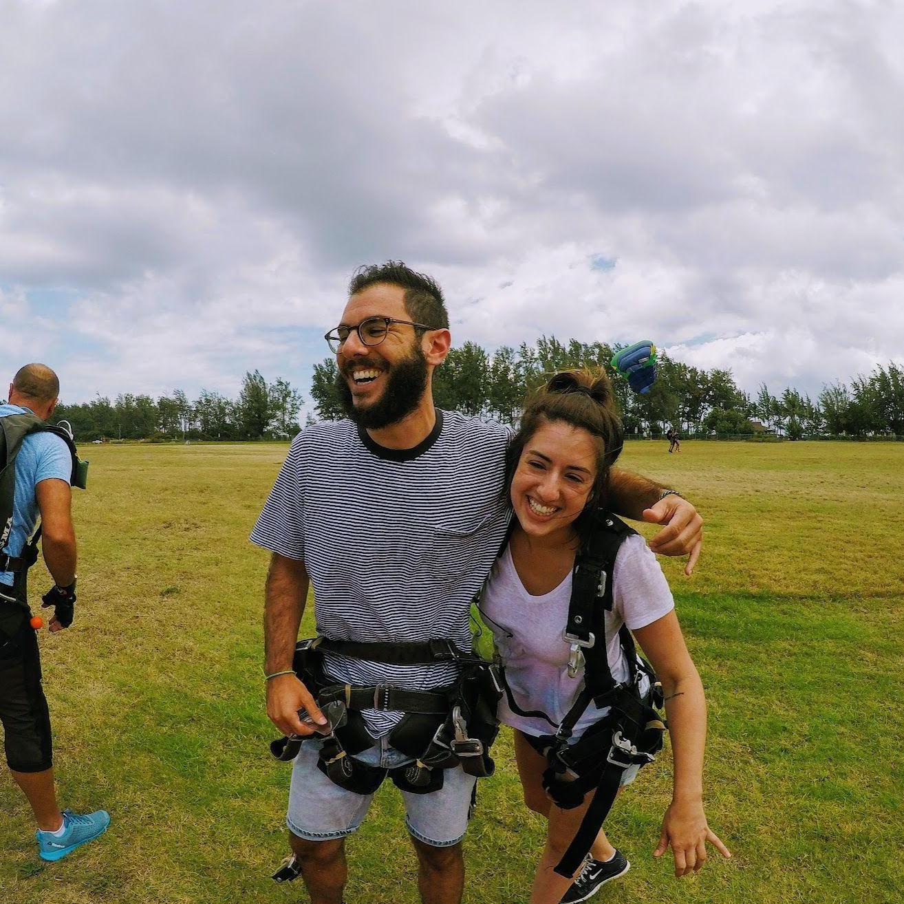 Fresh after Skydiving in Hawaii! In the top 3 moments of our 12 years together