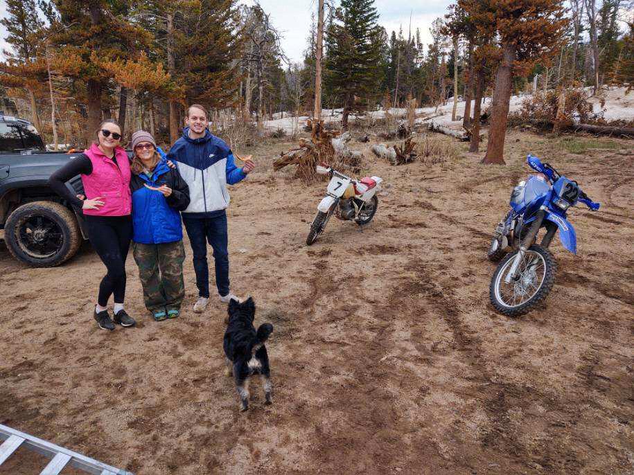 Riding dirt bikes with my family is always a great time and we taught Tyler how to ride Skippy!