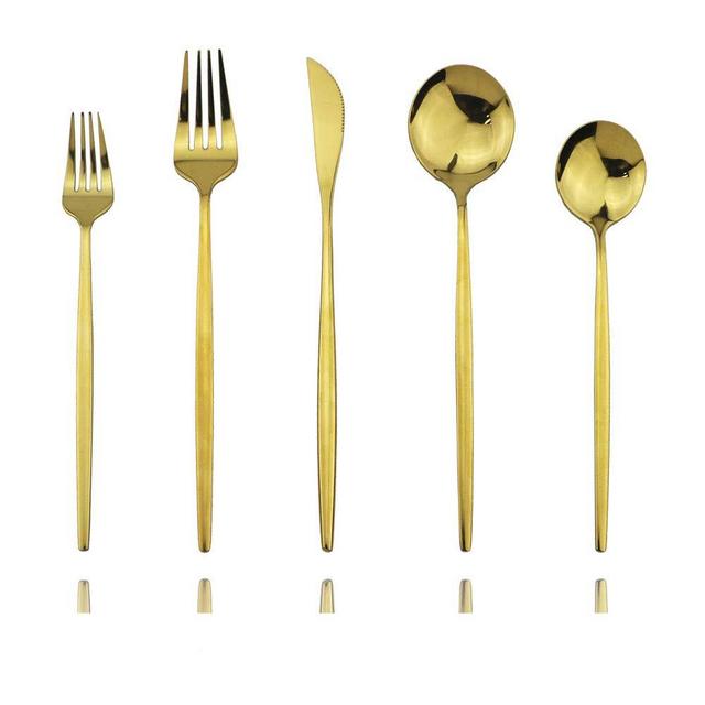 JASHII 30-Piece Stainless Steel Satin Finish Flatware Set - Mirror Polished Tableware Cutlery for Home and Restaurant - Dishwasher Safe