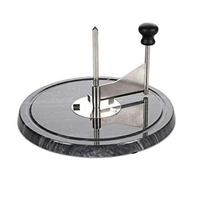 Girolle Cheese Curler & Shaver - Marble Base Wheel, Flower Shaver for Hard Varieties Tête de Moine, Chocolate & Butter Curler Cutter