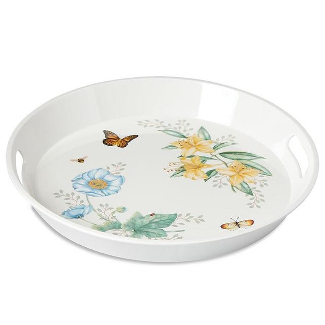 Lenox Butterfly Meadow Melamine Round Tray, 2.05 LB