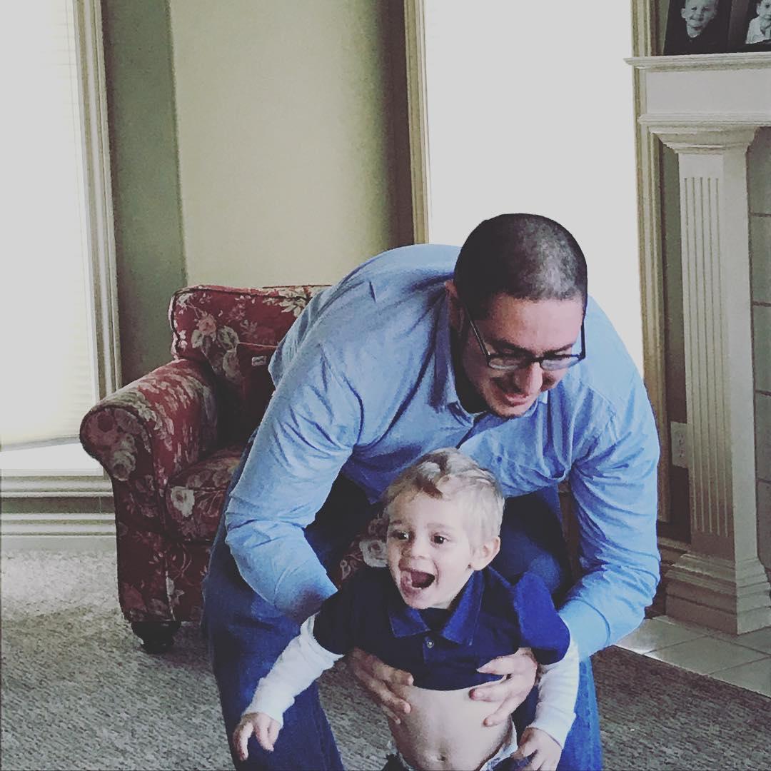 Nephew Rexy! He loves playing "rocket" with uncle Wee's.