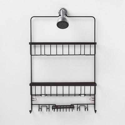 Large Bathroom Shower Caddy - Matte Black