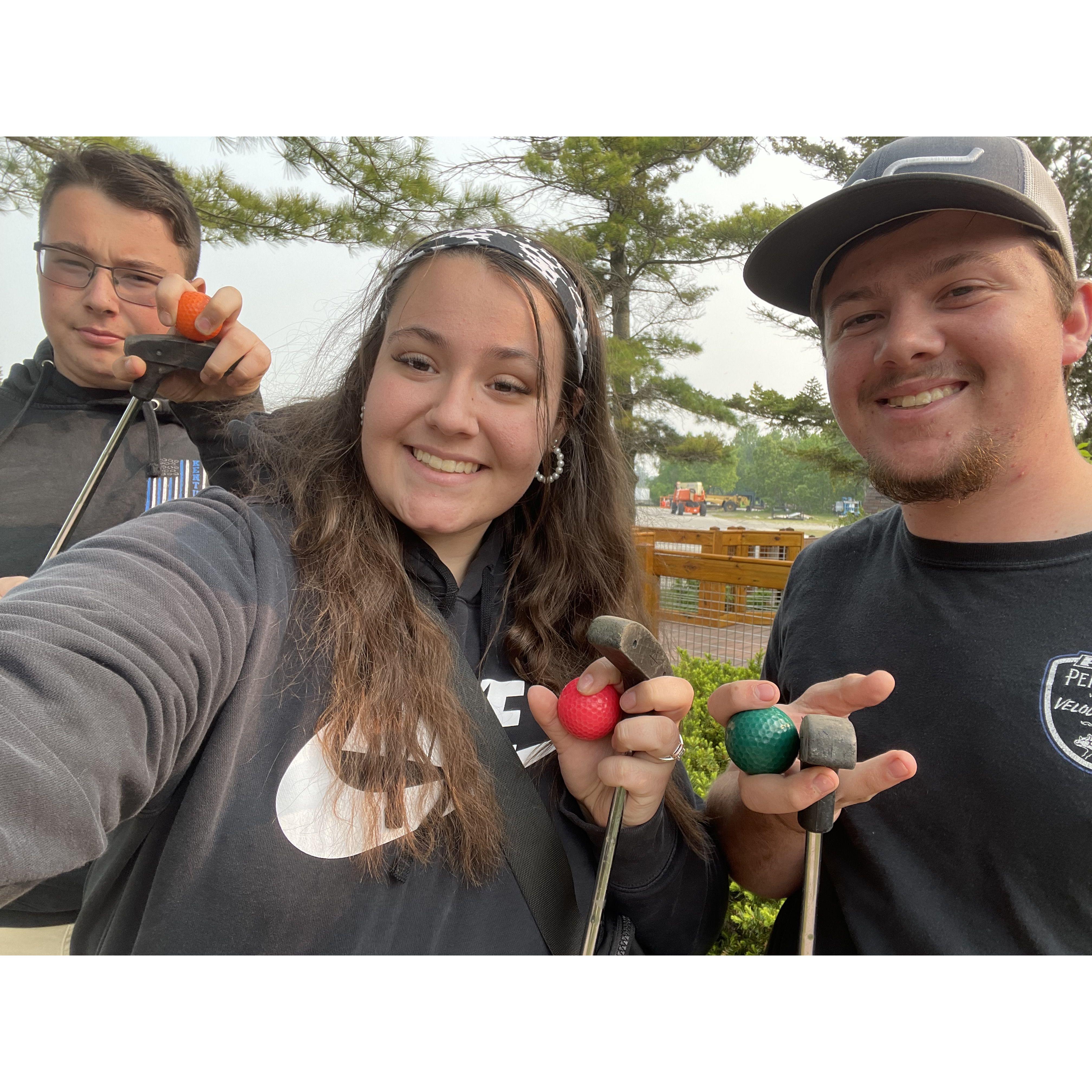 first time to Michigan and went golfing