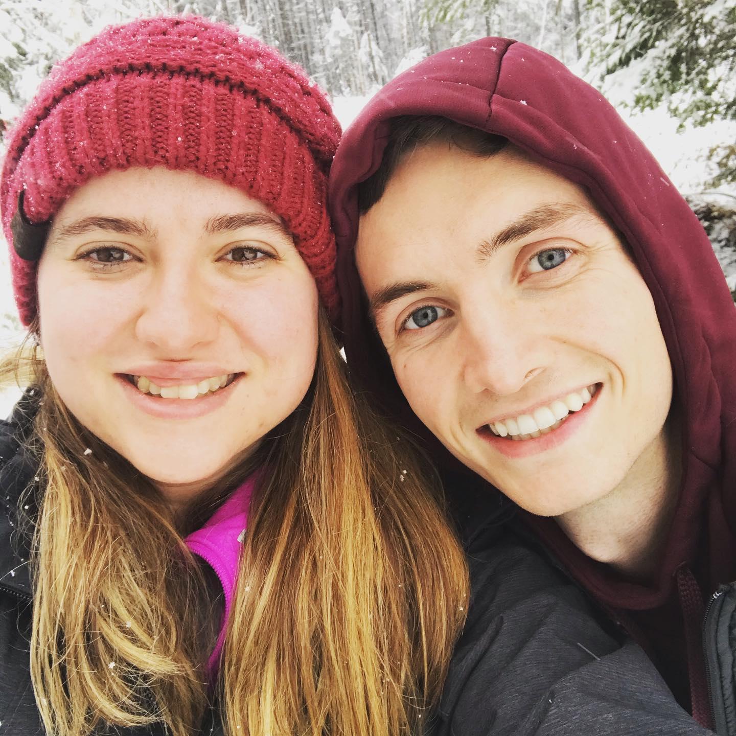 Hiking in the white mountains in New Hampshire