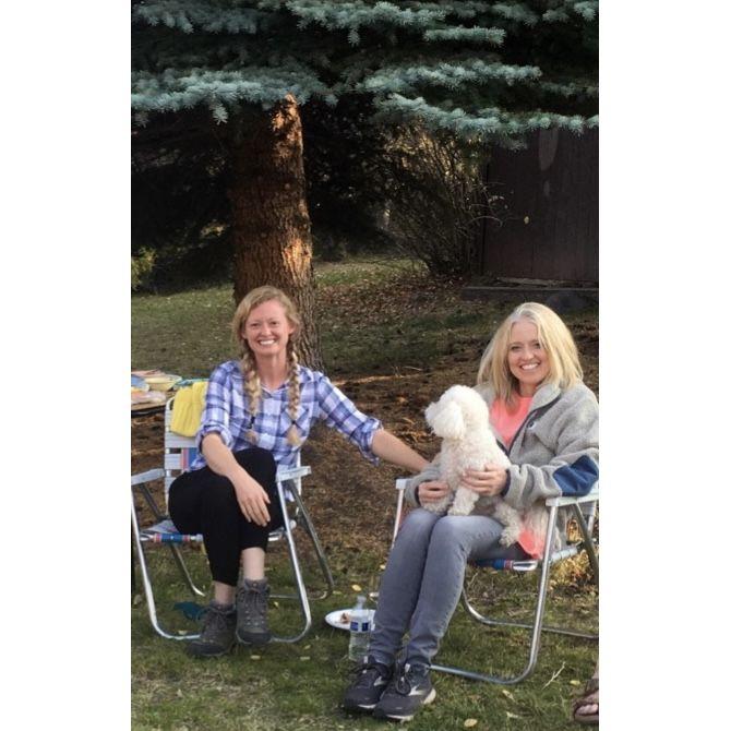 Lexxi and her beautiful mother with Elvis at the family cabin in Colorado