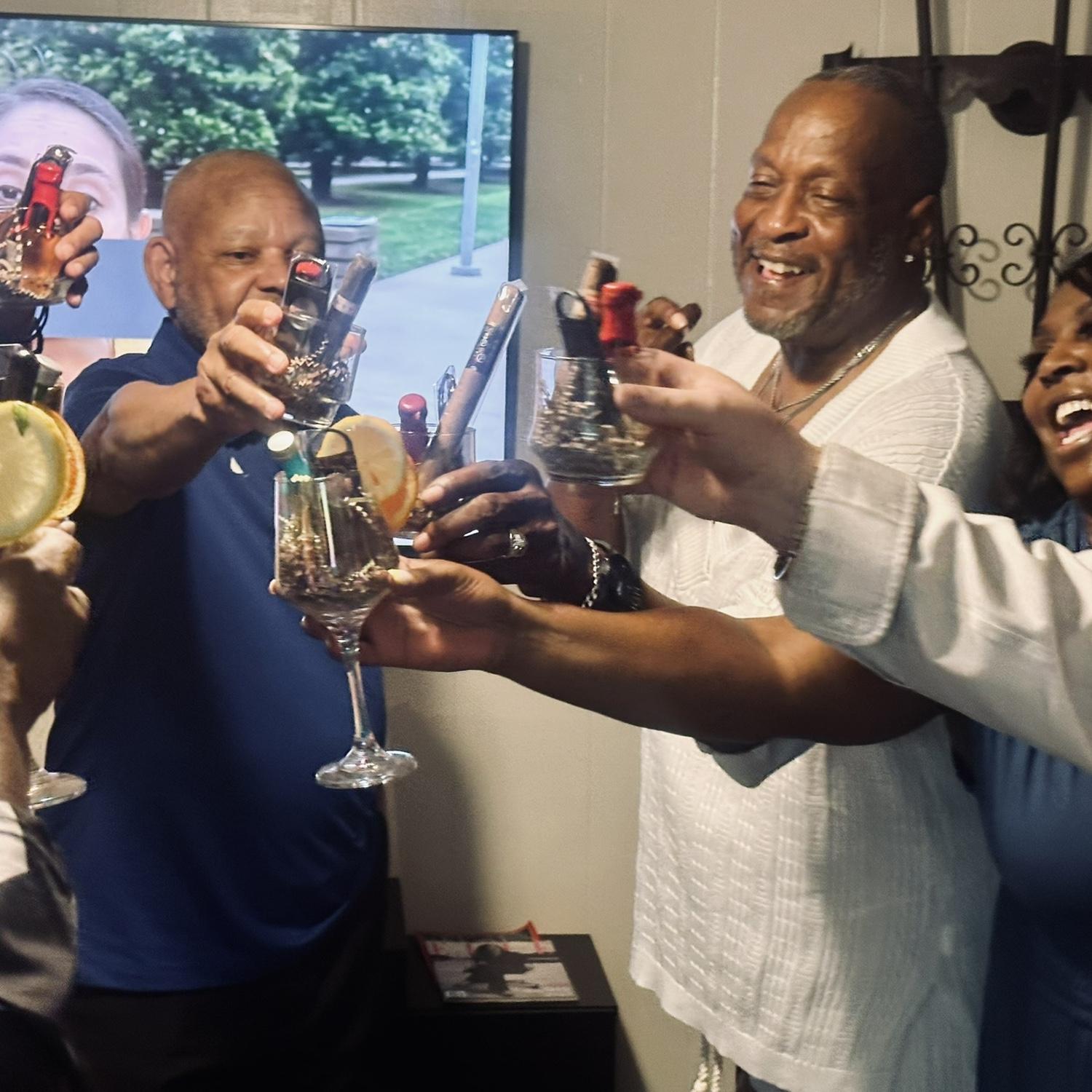 64th bday and celebrating amongst friends