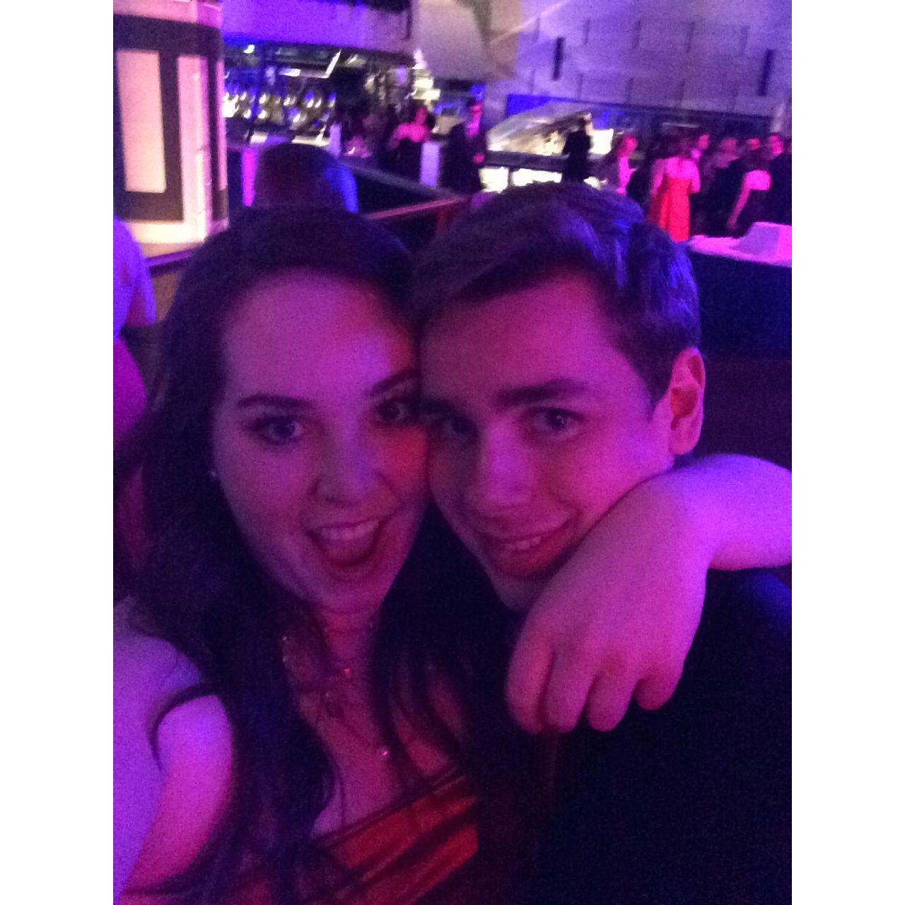 Olivia and Vince at American University's Founder's Day at the National Air and Space Museum in 2015.