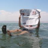 Bathing in the Dead Sea mud