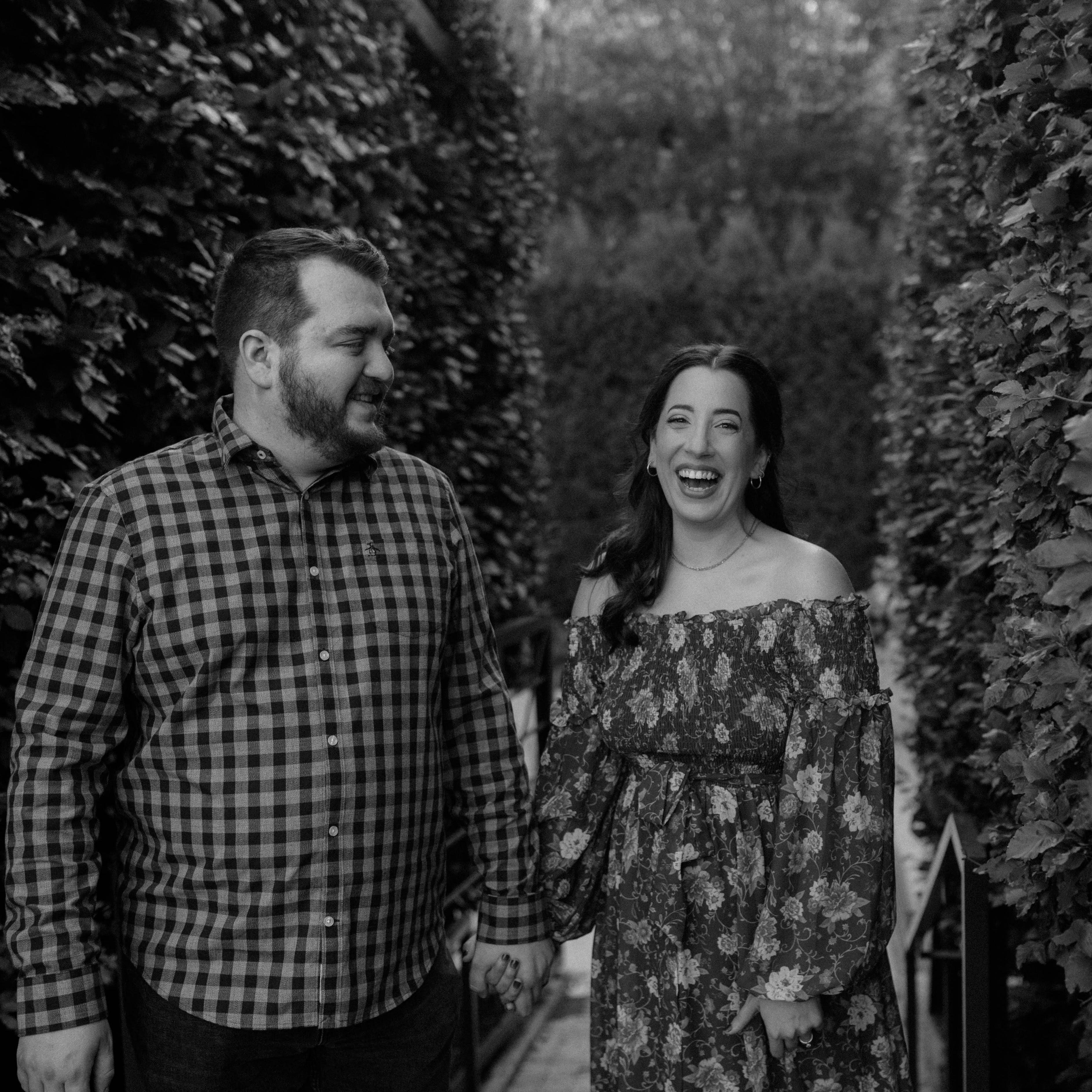 Our photographer was making funny comments about being kicked out of our original shoot location.