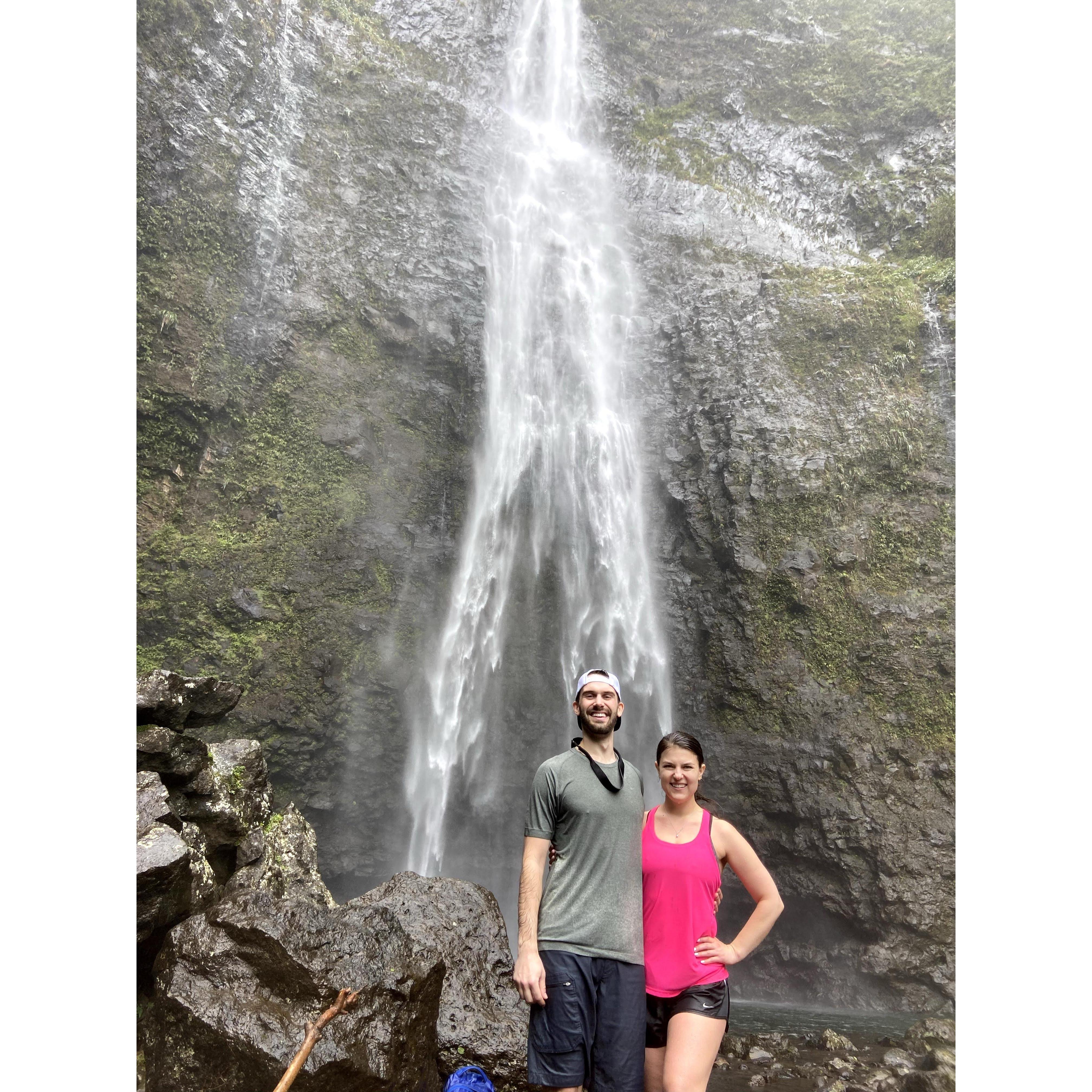We didn't go swimming in the waterfall, it rained all 4 miles of the hike!
Napali Coast Hike, Kauai, HI
