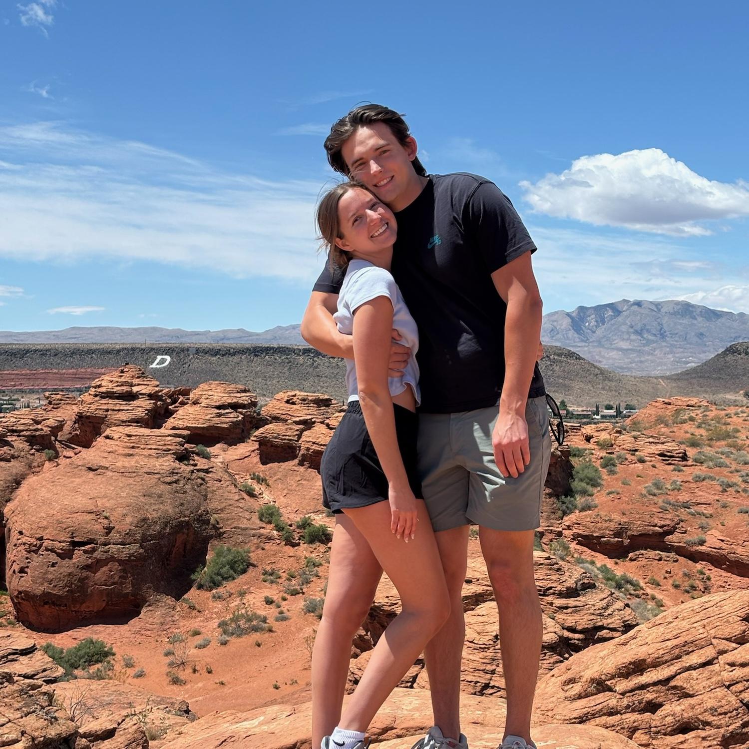 Hiking around the red hills in St. George!