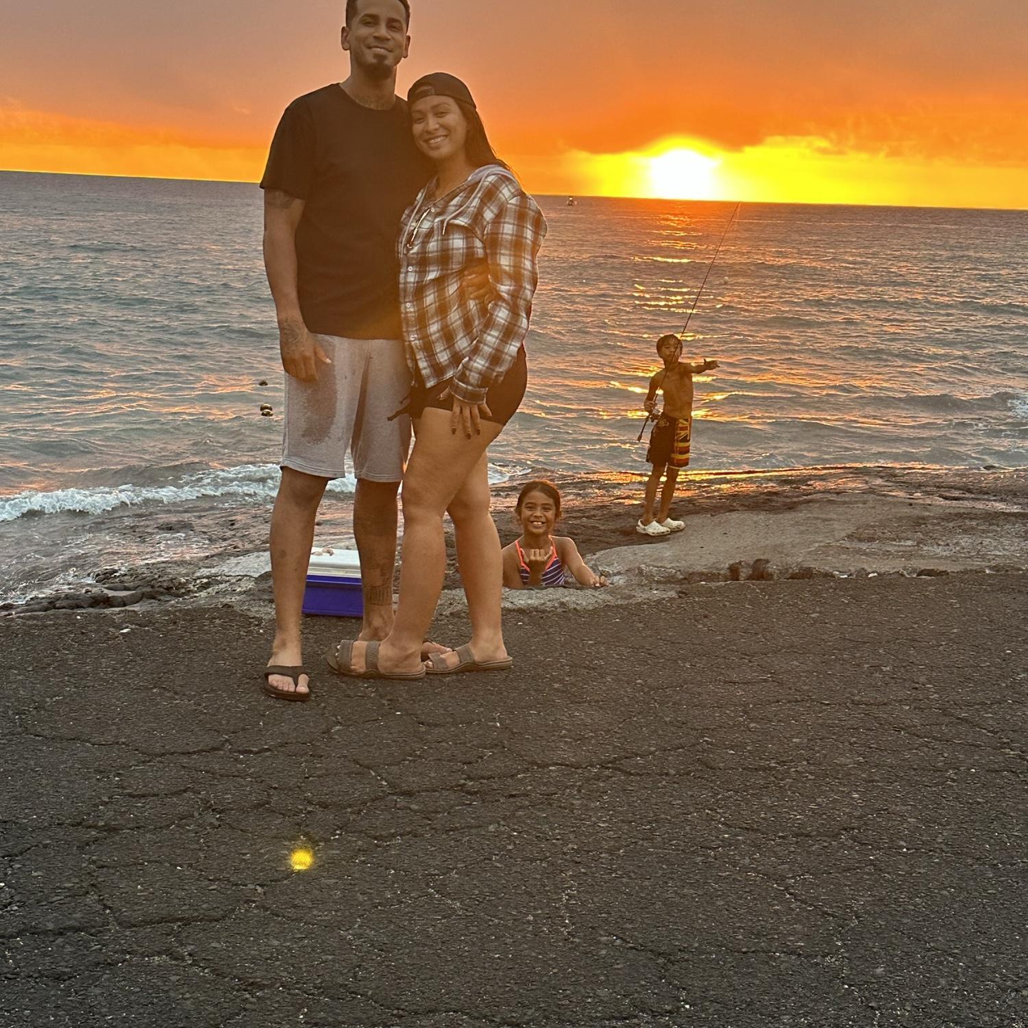 First Camping trip together on the Big Island (Milolii)