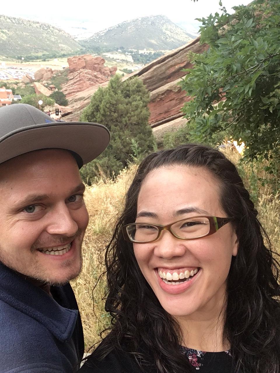 Our first concert at Red Rocks.