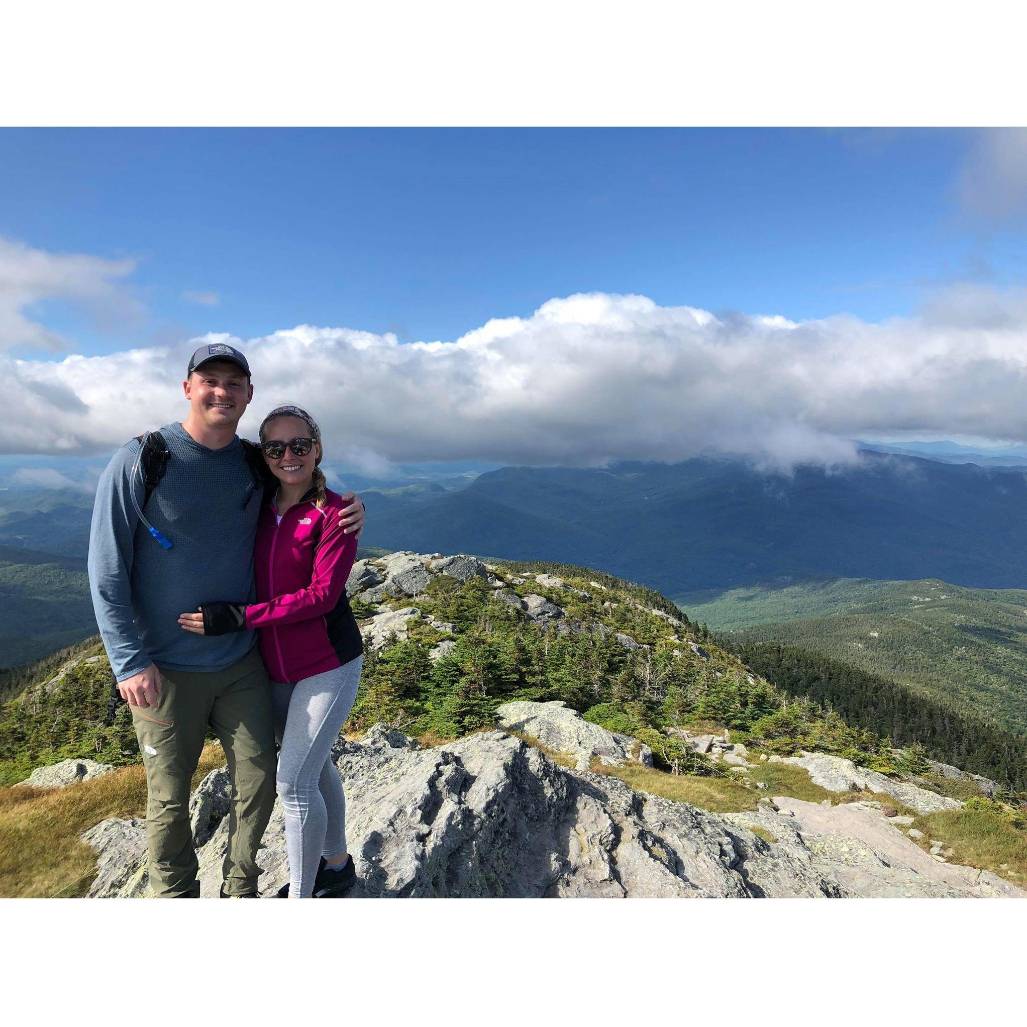 Ashely and Nick on the top of Camel's Hump.