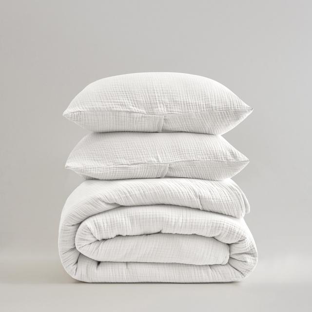 Organic Airy Gauze Quilt Set - King Dune