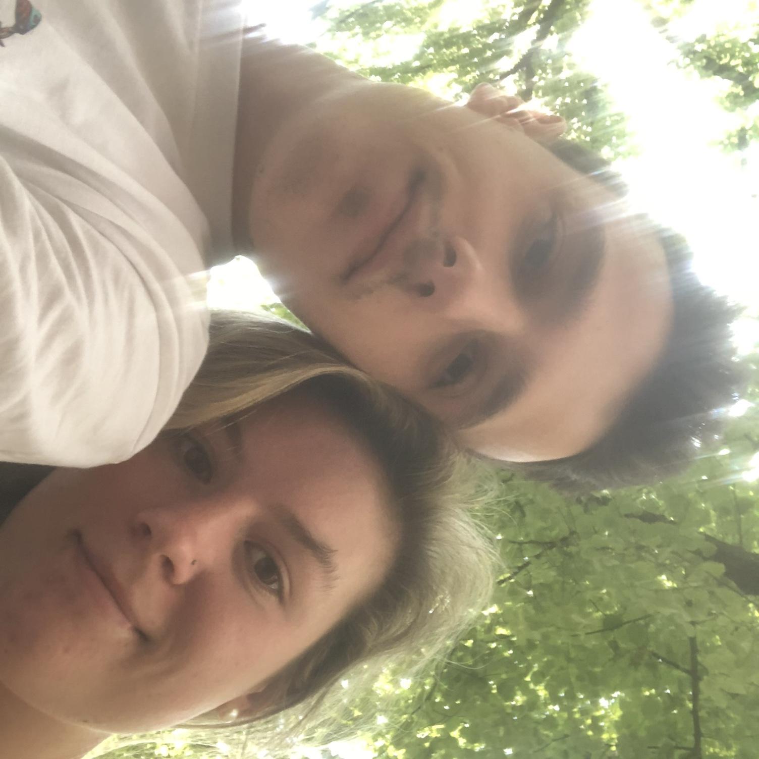 Selfie in a park next to the Berlin Cathedral