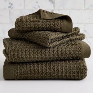 Waffle Towel Sets, Bath Towel and Hand Towel Set - West Elm