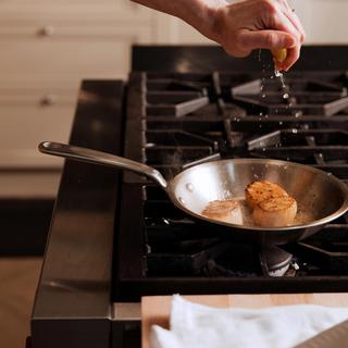 Stainless Steel 2-Piece Fry Pan Set