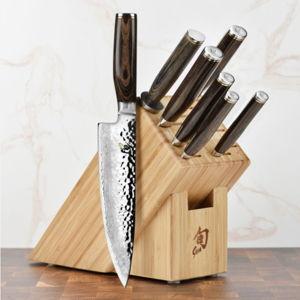 Shun Premier 10-Piece Knife and Block, Carving and Shears Set