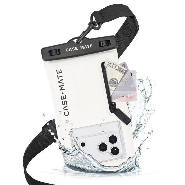 Case-Mate Waterproof Floating Pouch with Zip Pocket - Sand Dollar