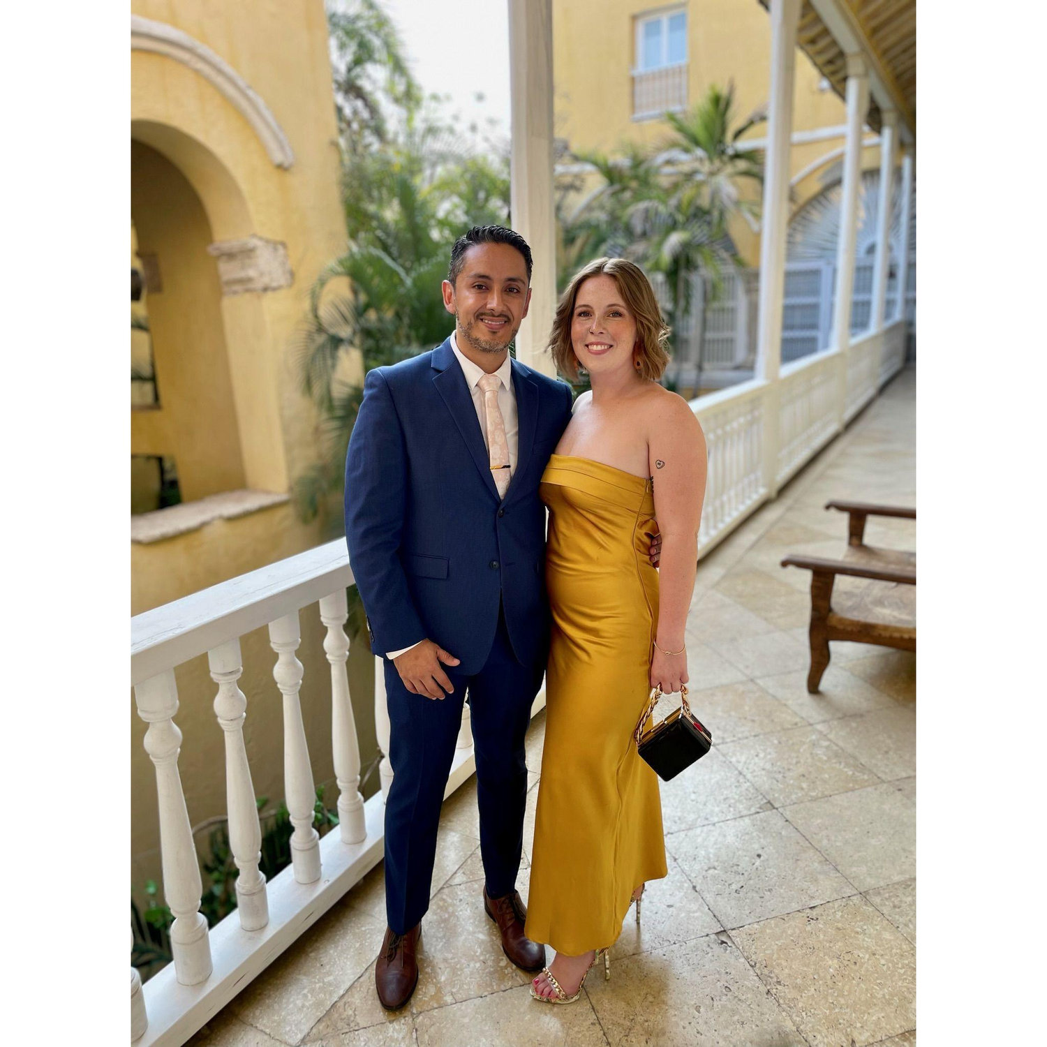 Bailey's first taste of South America: Gato and Angie's wedding. What a blast!