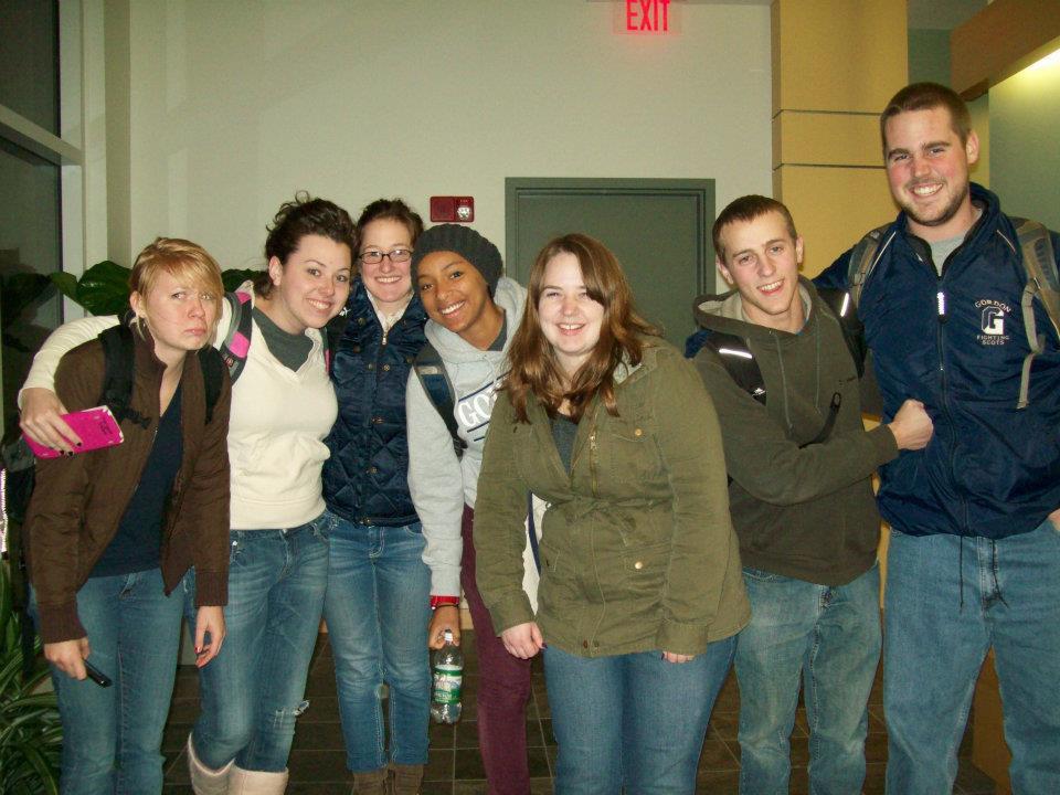 Literally where it all started! Here’s the Gordon College Physics Crew at the Ken Olsen Science Center right after a Mechanics Final.