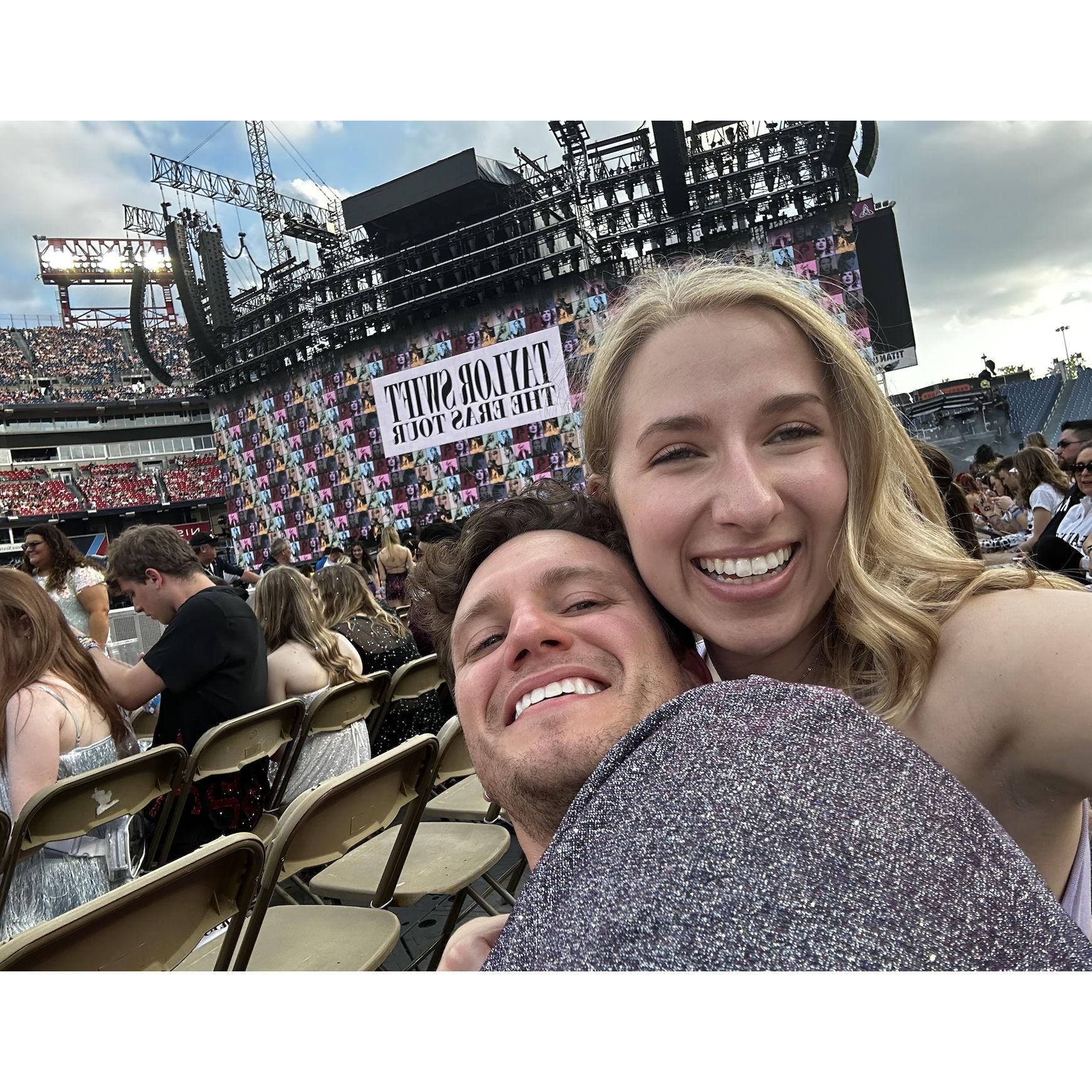 Floor seats at the Eras Tour