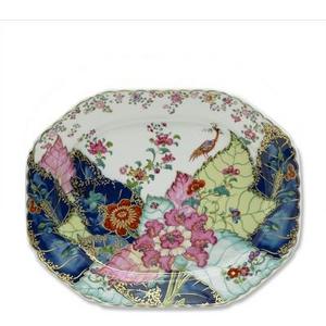 Mottahedeh Platter, Tobacco Leaf